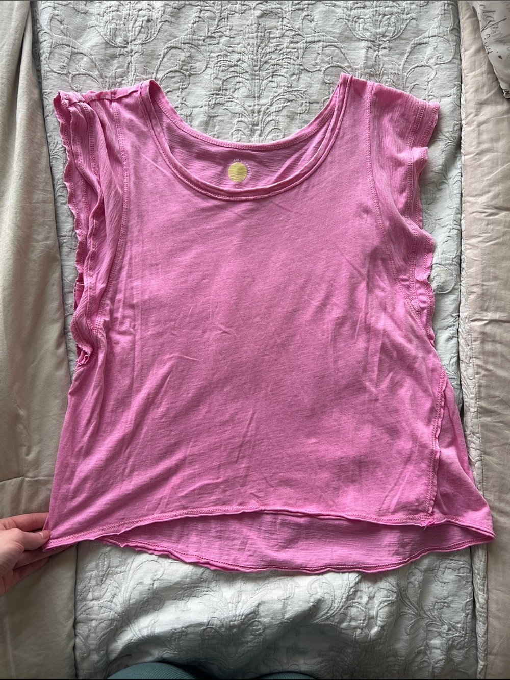 Daily Practice Women’s Pink Ruffle Sleeve Top